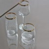Picture of Snowflake Crystal Glasses Set of 18 Pieces