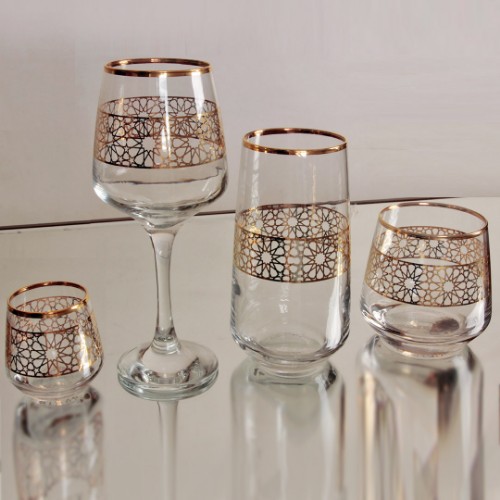 Picture of North Star Crystal Glasses Set of 24 Pieces