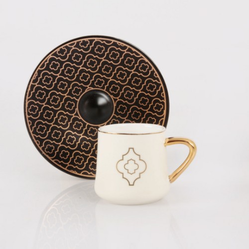 Resim Venüs Porselen 6 Kişilik Kahve Fincan Takımı - Model B