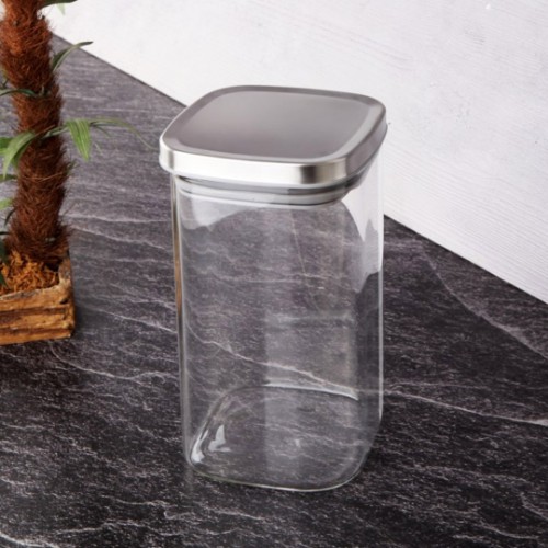 Picture of With Steel Vacuum Cover Glass Jar 10x19 cm