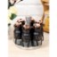 Picture of Marmo Marble Pattern Spice Set of 6 - Black