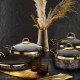 Picture of Royal Stone Granite Nonstick Cookware Set 7 Pieces - Sandstone Gold