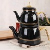 Picture of Oualita Enamel Teapot Set - Black