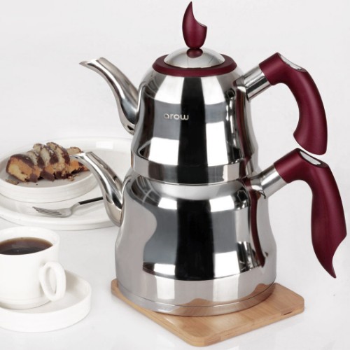 Picture of Sultan Steel Teapot Set - Damson