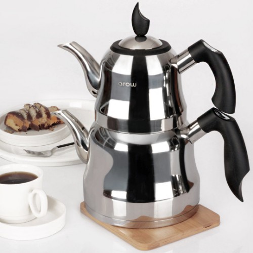 Picture of Sultan Steel Teapot Set - Black