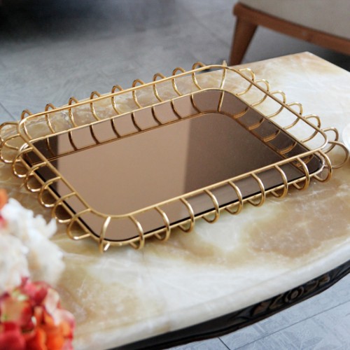 Picture of Albatros Tray Rectangle Big Size - Gold 