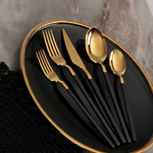 Picture of Royal Mademoiselle Flatware Set 30 Pieces - Black