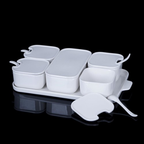 Picture of Bianco Perla 6 Pieces Porcelain Breakfast Set