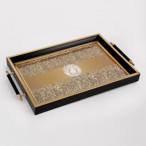Picture of Courtly Black Tray- MT2008-16