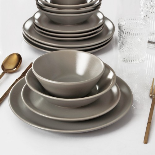 Picture of Hitit 16 Pieces Dinnerware Set - Grey