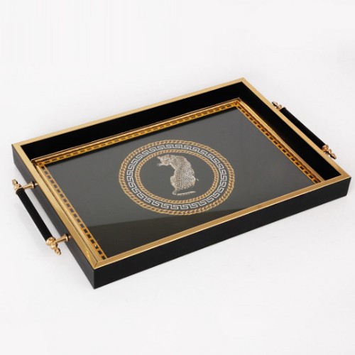 Picture of Courtly Black Tray- MT2008-20