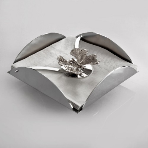 Picture of Butterfly Motif Napkin Holder - Silver