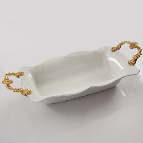 Resim Ivory Craft Porselen İkramlık - Gold