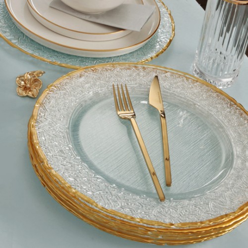 Picture of Otto Glass American Service 33 cm Set of 6 - Gold