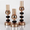 Picture of Kotty Candle Holder Glass Set of 3 - Gold