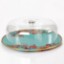Picture of Lorena Footed Cake Stand - Turquoise