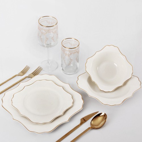 Picture of Omega Porcelain 24 Pieces Dinnerware Set 