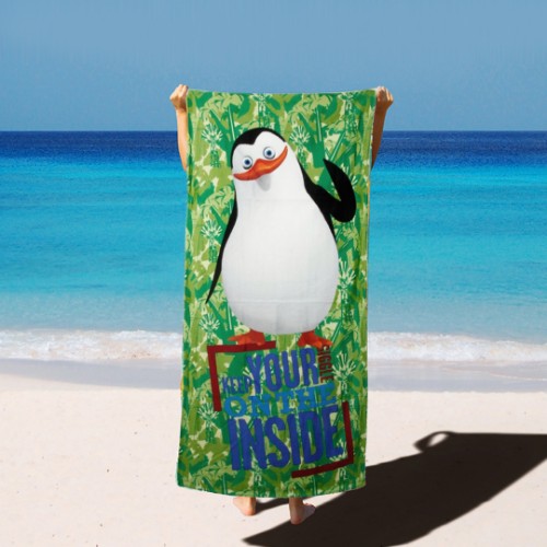 Resim Beach Towel Penguen Plaj Havlusu