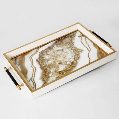 Courtly Cream Tray- MT2009-5