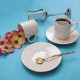 Picture of Royal Mademoiselle Grovvy Porcelain Turkish Coffee Set - White