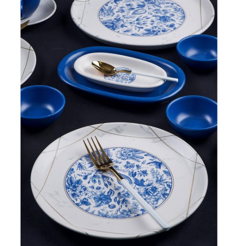 Resim Blue Blanc 35 Parça Porselen Kahvaltı Takımı