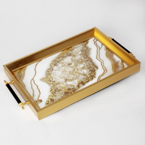 Courtly Gold Tray- MT2007-5