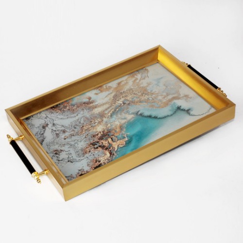 Picture of Courtly Gold Tray- MT2007-3