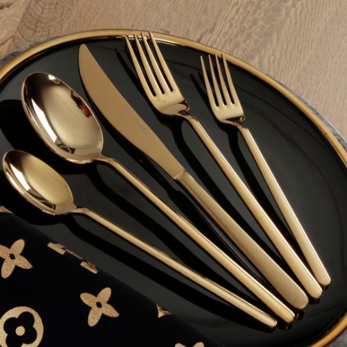 Picture of Royal Mademoiselle Vogue Flatware Set 30 Pieces - Gold