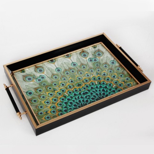 Picture of Courtly Black Tray- MT2008-39