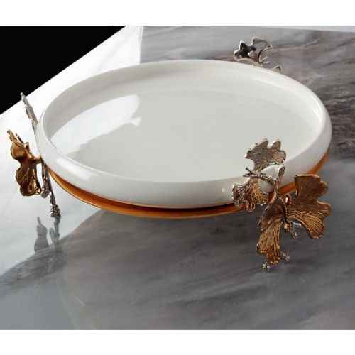 Picture of Royal Mademoiselle Butterfly Simple Serving Plate - 26 cm 