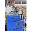 Picture of Hermes Decorative Box Leather Set of 2 Plain Small Size - Blue