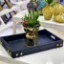 Picture of Hermes Decorative Tray Leather Patterned - Dark Blue 