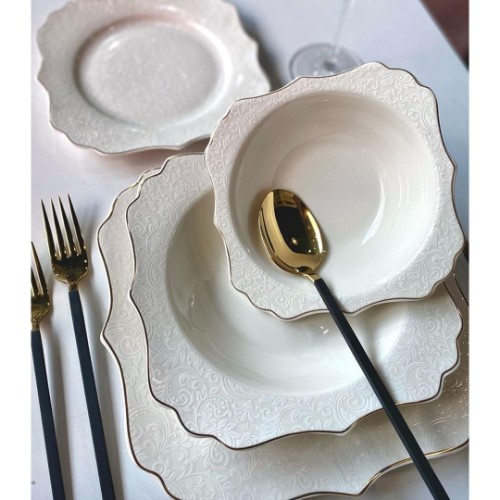Picture of Medusa Porcelain 24 Pieces Dinnerware Set 