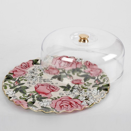 Picture of Roseline Cream Footed Cake Stand 