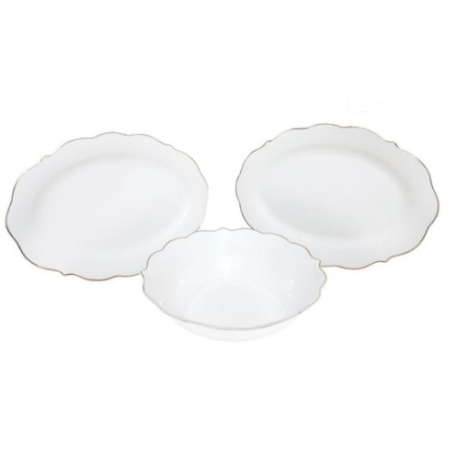 Picture of Jadore Oval Plate and Bowl Set of 3 - TR2119