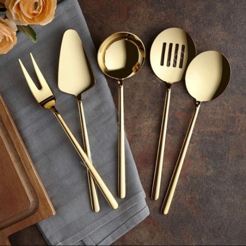 Royal Mademoiselle Table Service Set of 5 - Gold