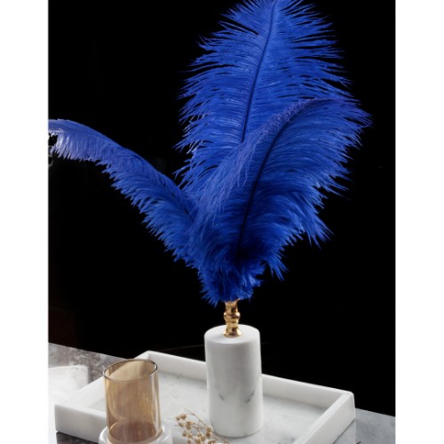 Picture of Quarry Marble Cylinder Feather Accessory - Dark Blue 
