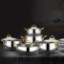 Picture of Deluxe Steel Cookware Set of 10 - Gold