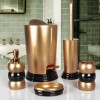 Picture of Enzo Bathroom Accessories Set of 5 - Gold Black 