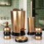 Picture of Enzo Bathroom Accessories Set of 5 - Gold Black 