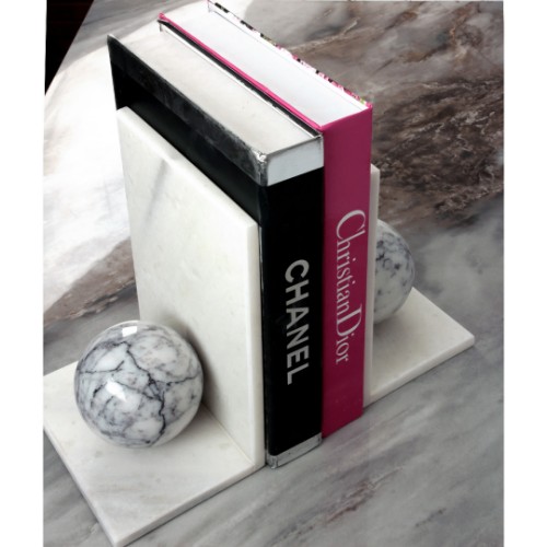 Picture of Quarry White Marble Reading Stand- Sphere