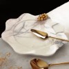 Picture of Quarry White Marble Serving Plate Gold Grape - Big Size 