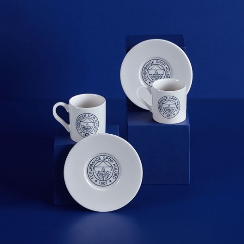 Picture of Neva Fenerbahce Licansed Logo Porcelain Turkish Coffee Set of 2