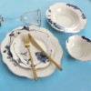 Picture of Blue Blanche 24 Pieces Bone Porcelain Dinnerware Set