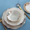 Picture of Chocolate Rose 24 Pieces Bone Porcelain Dinnerware Set