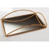 Picture of Wave Metal Mirrored Tray - Gold