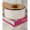 Picture of Pierre Lotus White Marble Box With Lid - 23x9 cm
