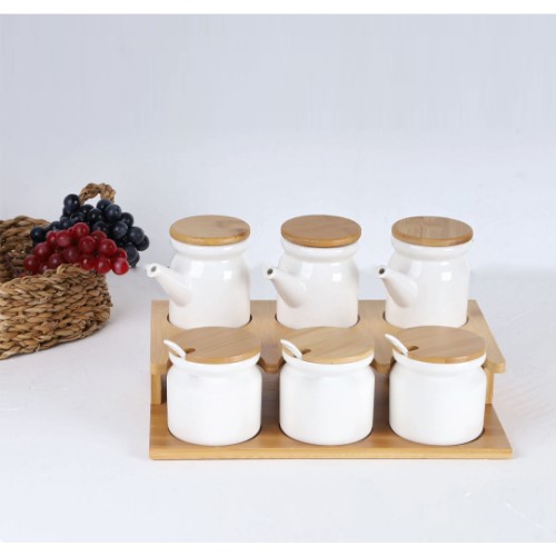 Picture of Liza Porcelain Oil and Spice Set of 7