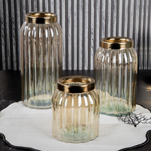 Picture of Lumina Glass Vase Set of 3