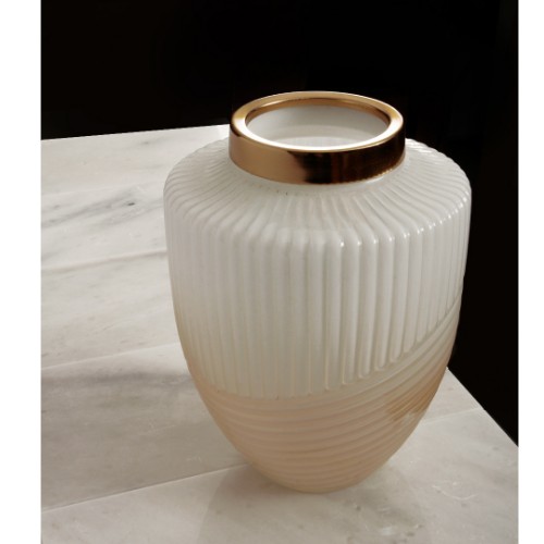 Picture of Bonita Glass Vase White - Small Size 